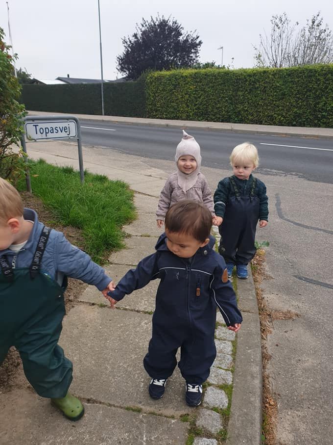 Vi øver trafik og passer på hinanden